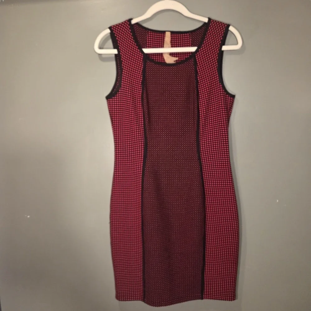 Bailey 44 Diva Doll Contrast Knit Sleeveless Sheath Dress Office, Women's Size S